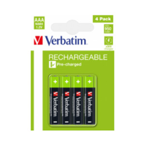 Baterija Verbatim  AAA-LR03 Micro punjiva baterija, 950mAh (4 komada)